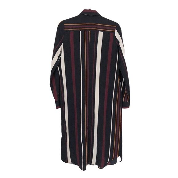 Who What Wear Long Sleeve Pin Striped Multi Color Shirt Size Extra Small - Picture 2 of 8